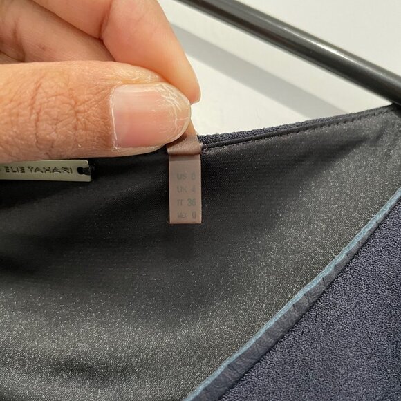 Elie Tahari Dark Blue Office Dress Size US 0 - Picture 5 of 9